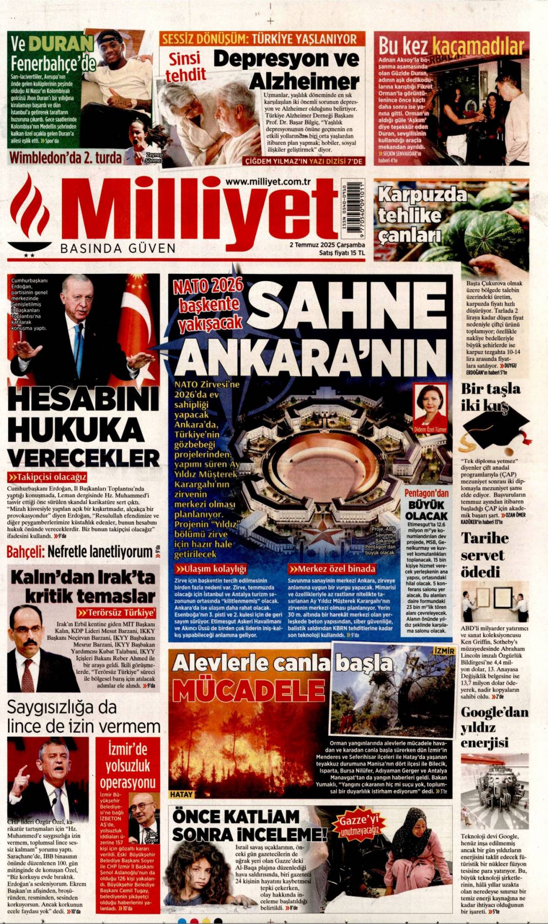 Bir devir kapanıyor! İlk silah bırakma on gün içinde: 2 Temmuz gazete manşetleri 12