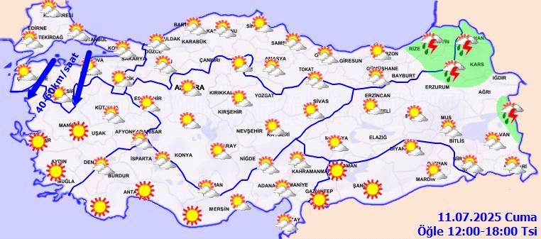 Meteoroloji açıkladı: Sıcaklıklar o bölgelerde devam edecek! Bugün hava nasıl, Cuma günü hava nasıl olacak? 6