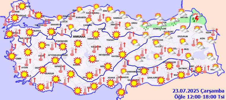 Meteoroloji açıkladı: Kavurucu sıcaklar ne kadar sürecek? Bugün hava nasıl, Çarşamba günü hava nasıl olacak? 8