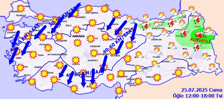 Meteoroloji uyardı: Bazı bölgelere sağanak yağış geliyor! Bugün hava nasıl, Cuma günü hava nasıl olacak? 7
