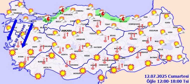 Meteoroloji uyardı: Hafta sonu o bölgelere sağanak yağış geliyor! Bugün hava nasıl, Cumartesi hava nasıl olacak? 5