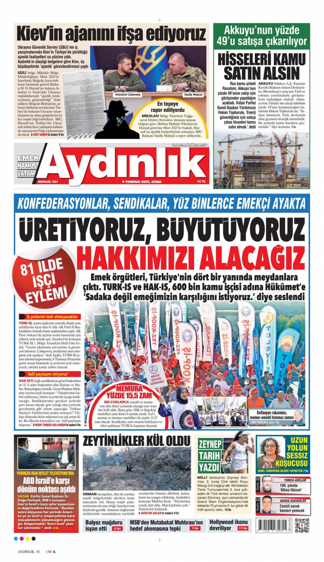 Beni CHP'liler yaktı! Tek sorumlu kumpasçı CHP'liler: 4 Temmuz gazete manşetleri 14