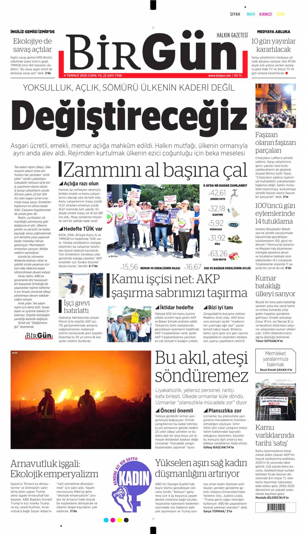 Beni CHP'liler yaktı! Tek sorumlu kumpasçı CHP'liler: 4 Temmuz gazete manşetleri 15
