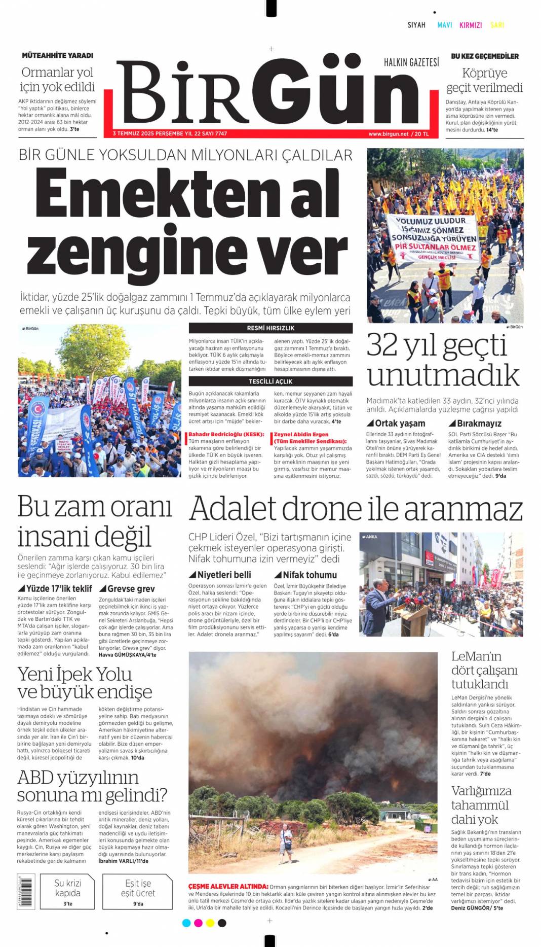 Özel'in Kiblesi yanlış! Erdoğan'dan Özel'e doktor tavsiyesi: 3 Temmuz gazete manşetleri 16