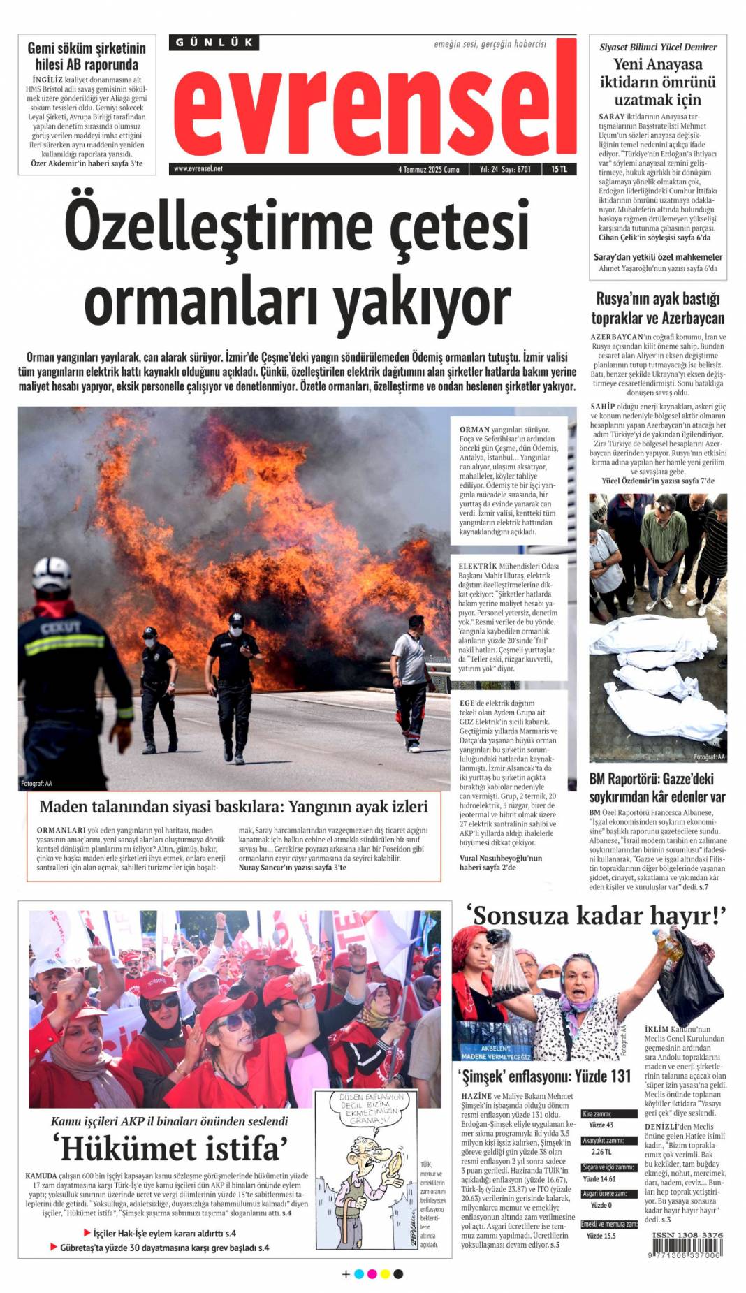 Beni CHP'liler yaktı! Tek sorumlu kumpasçı CHP'liler: 4 Temmuz gazete manşetleri 16
