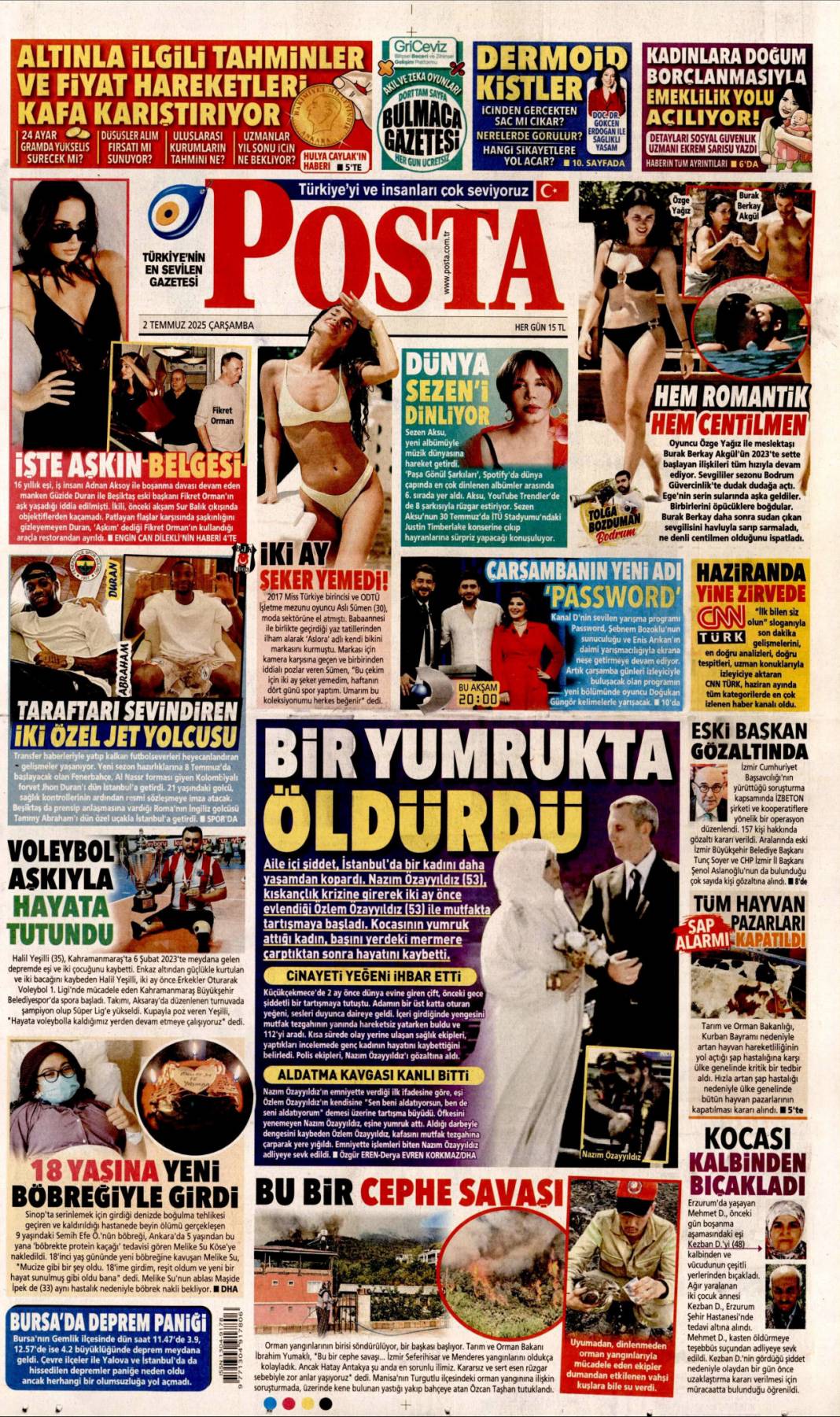 Bir devir kapanıyor! İlk silah bırakma on gün içinde: 2 Temmuz gazete manşetleri 15