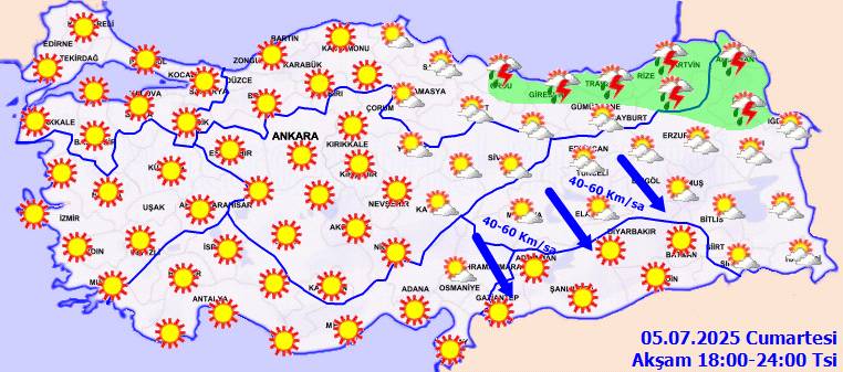 Meteoroloji uyardı: O, bölgelerde kuvvetli olacak: Cumartesi hava nasıl, bugün hava nasıl olacak? 13