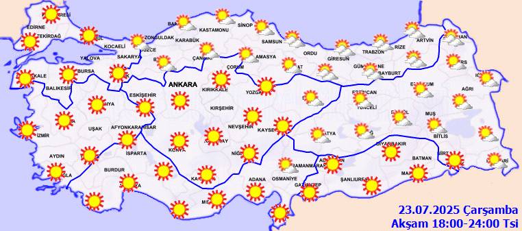 Meteoroloji açıkladı: Kavurucu sıcaklar ne kadar sürecek? Bugün hava nasıl, Çarşamba günü hava nasıl olacak? 9