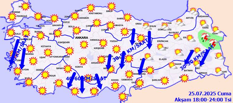 Meteoroloji uyardı: Bazı bölgelere sağanak yağış geliyor! Bugün hava nasıl, Cuma günü hava nasıl olacak? 11