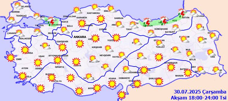 Meteoroloji uyardı: O bölgelere serinletici yağışlar geliyor! Bugün hava nasıl, Çarşamba günü hava nasıl olacak? 9