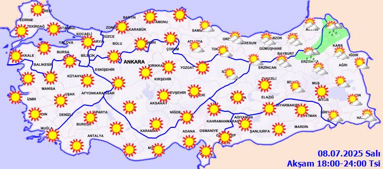 Meteoroloji açıkladı: Kavrulacağız, sıcaklıklar mevsim normalleri üzerine çıkıyor! Bugün hava nasıl, Salı günü hava nasıl olacak? 6