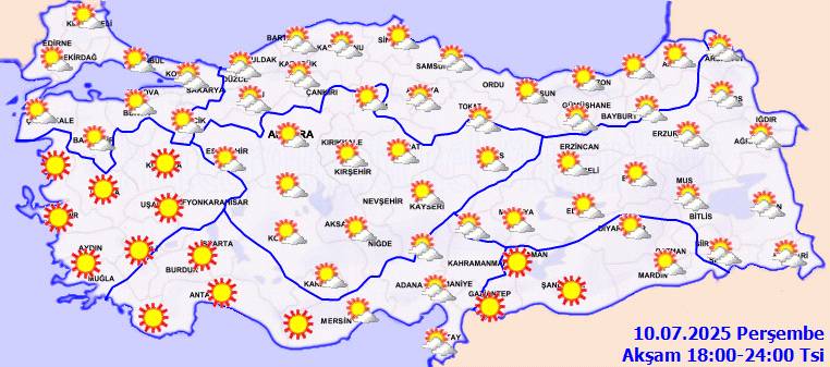 Meteoroloji uyardı: O bölgeler kavrulmaya devam edecek! Bugün hava nasıl olacak, Perşembe günü hava nasıl? 6