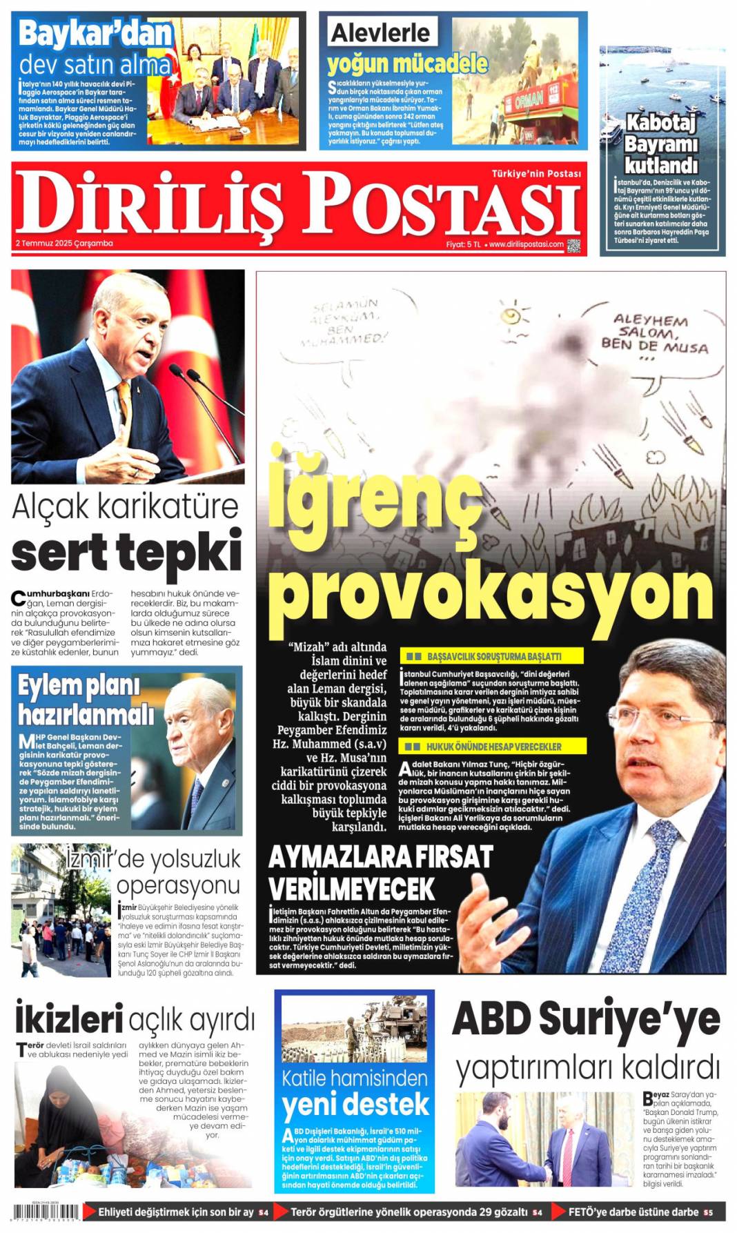 Bir devir kapanıyor! İlk silah bırakma on gün içinde: 2 Temmuz gazete manşetleri 20