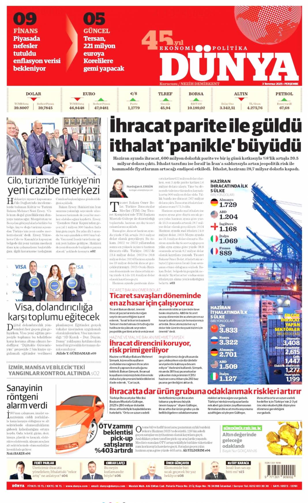Özel'in Kiblesi yanlış! Erdoğan'dan Özel'e doktor tavsiyesi: 3 Temmuz gazete manşetleri 22