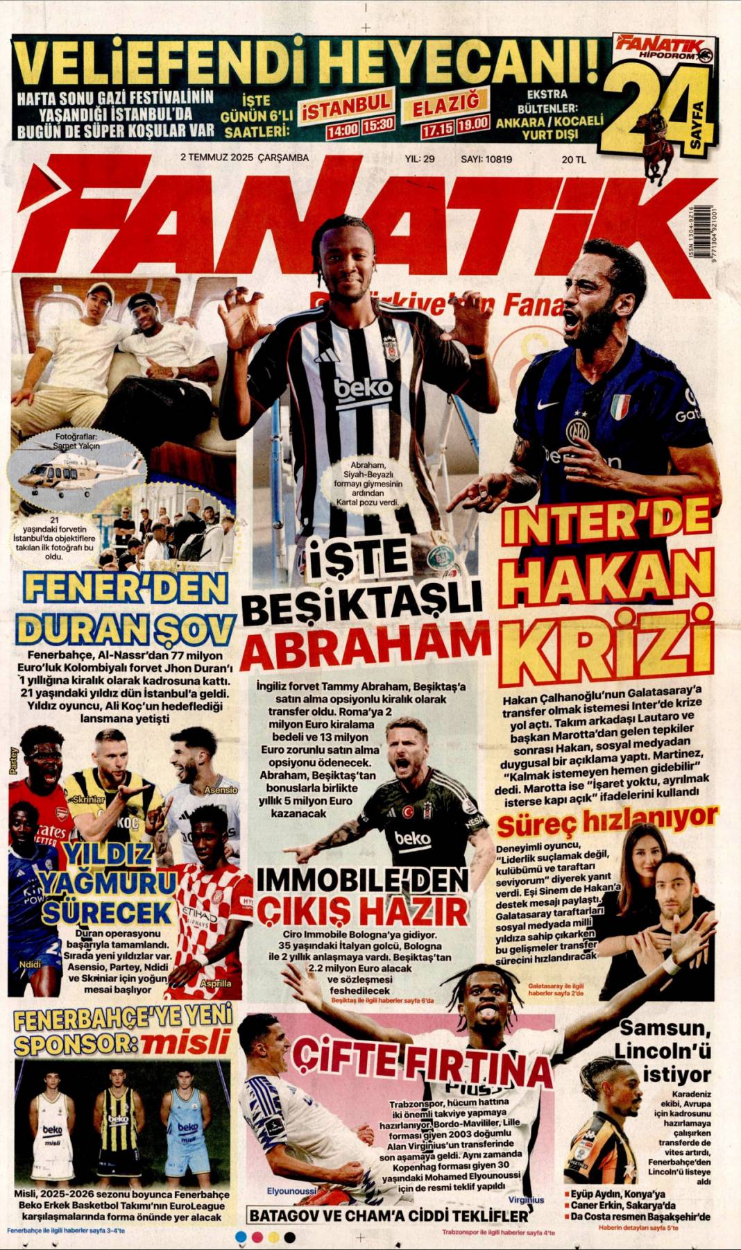 Bir devir kapanıyor! İlk silah bırakma on gün içinde: 2 Temmuz gazete manşetleri 24