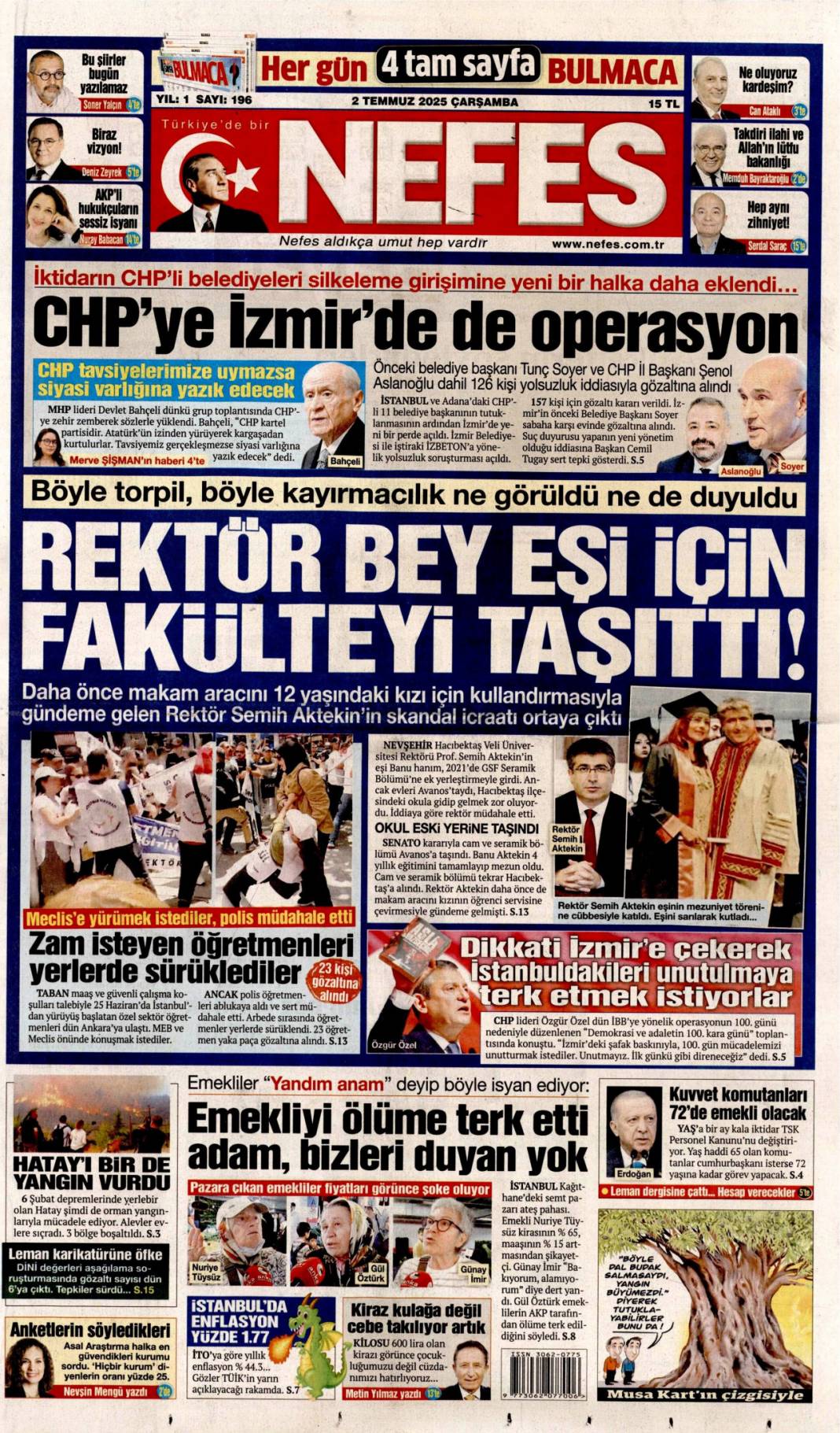 Bir devir kapanıyor! İlk silah bırakma on gün içinde: 2 Temmuz gazete manşetleri 4
