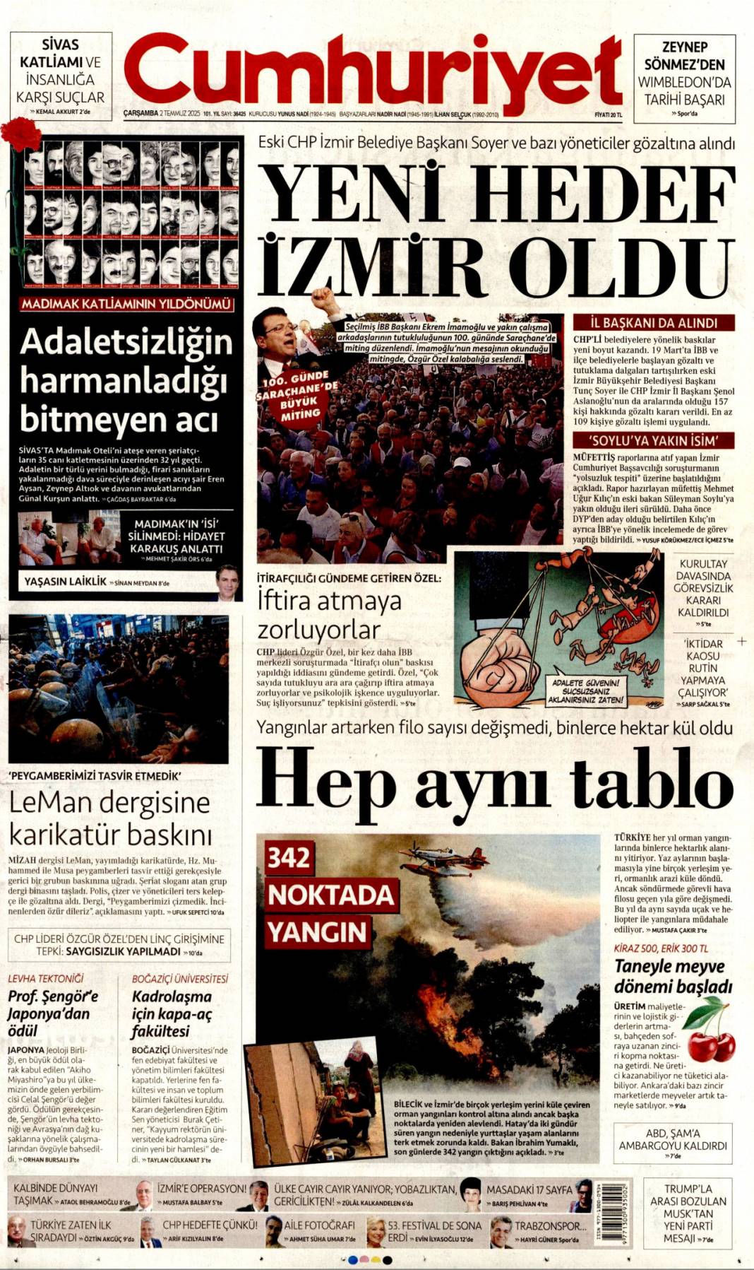 Bir devir kapanıyor! İlk silah bırakma on gün içinde: 2 Temmuz gazete manşetleri 5