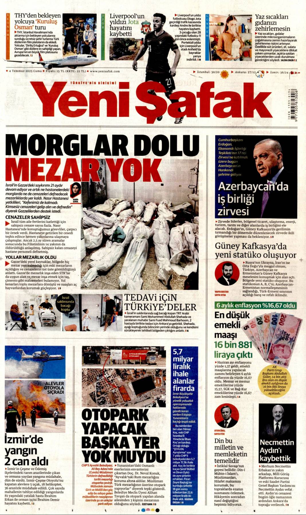 Beni CHP'liler yaktı! Tek sorumlu kumpasçı CHP'liler: 4 Temmuz gazete manşetleri 8