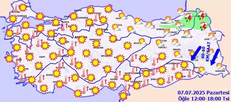 Meteoroloji 5 il için uyarı yaptı: Bugün hava nasıl, Pazartesi hava nasıl olacak? 2