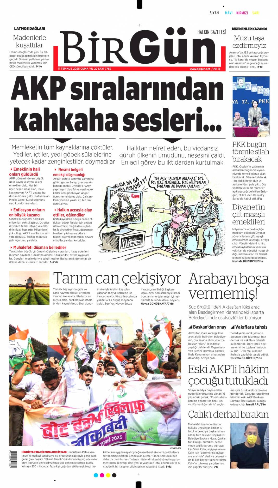 Silahlar böyle bırakılacak: 11 Temmuz 2025 Cuma gazete manşetleri 8