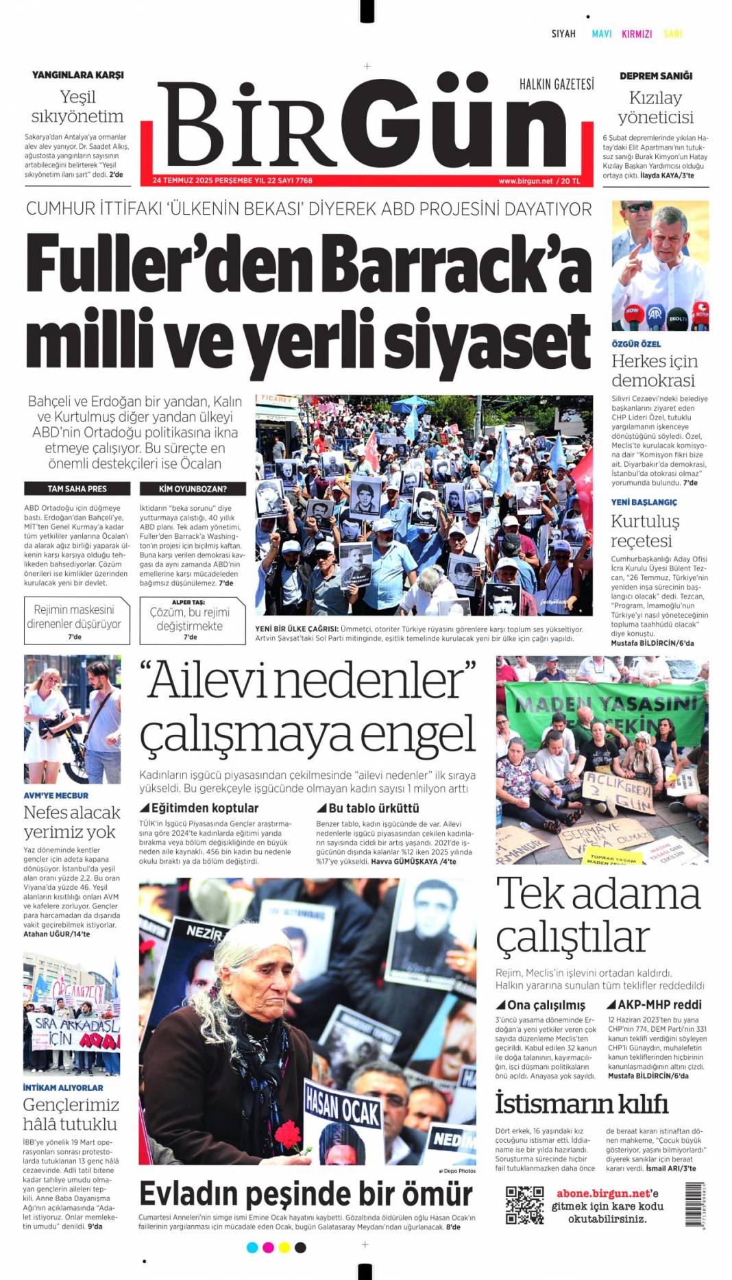 Çelik kubbemize 5 süper güç: 24 Temmuz 2025 Perşembe güncel gazete manşetleri 4