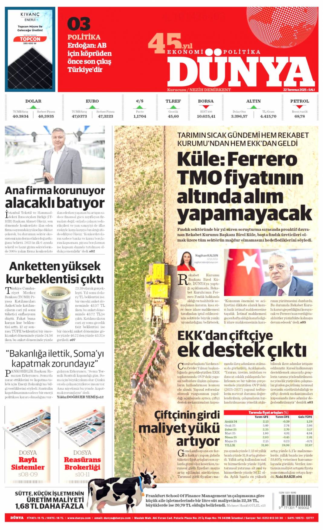 LGS iftirası büyük ahlaksızlık: 22 Temmuz 2025 Salı güncel gazete manşetleri 13