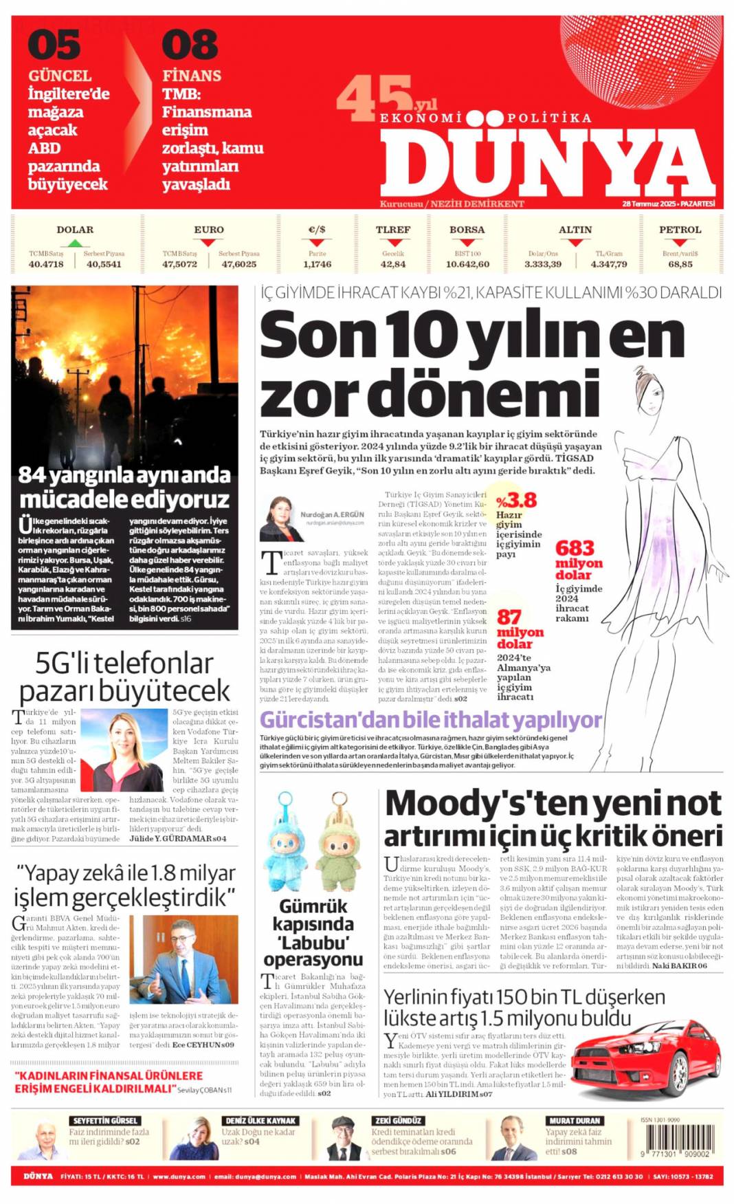 Seferberlik ruhu: Teyakkuz halindeyiz! 28 Temmuz 2025 Pazartesi güncel gazete manşetleri 7