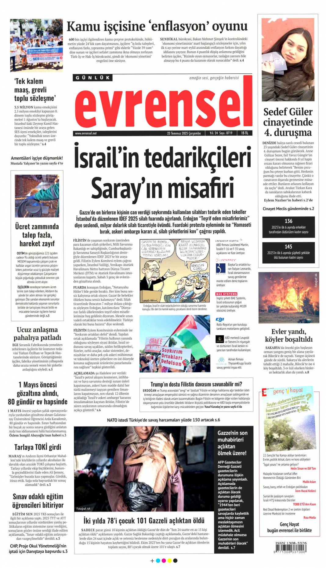 Savunma sanayimiz destan yazıyor: 23 Temmuz 2025 Çarşamba güncel gazete manşetleri 12