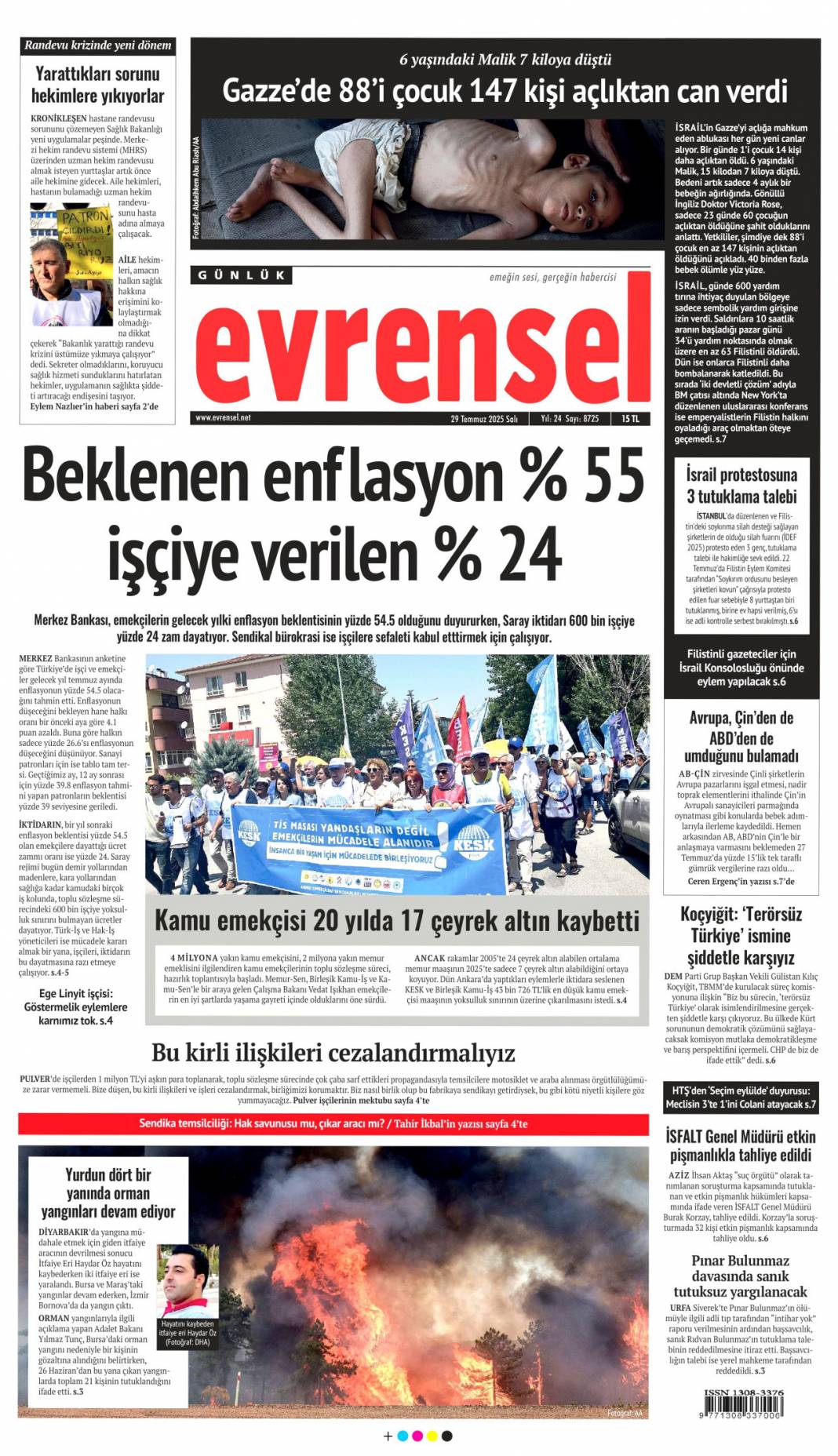 Ateşin çocukları gitti, Papazın çocukları geldi: 29 Temmuz 2025 Salı güncel gazete manşetleri 10