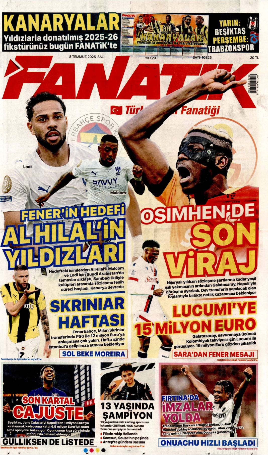 Adım adım terörsüz Türkiye'ye doğru: 8 Temmuz 2025 Salı, güncel gazete manşetleri 19