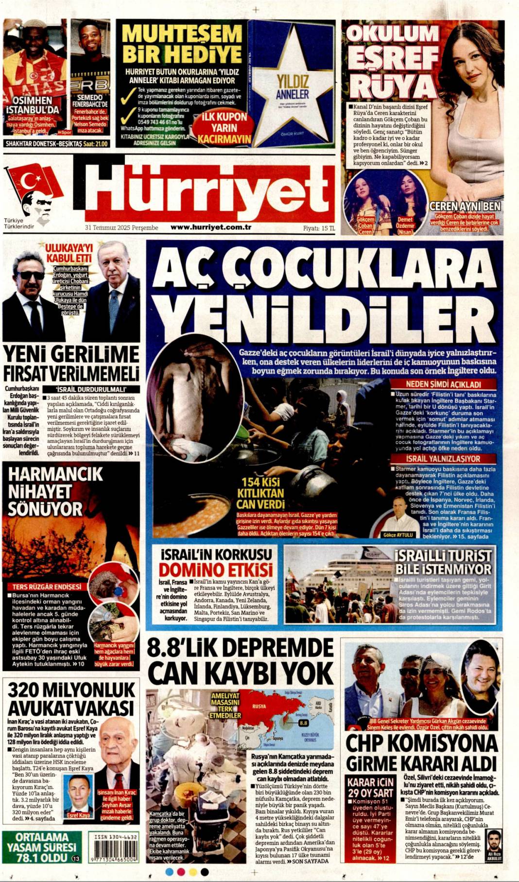 Baronun kirli defterleri açıldı: 31 Temmuz 2025 Perşembe güncel gazete manşetleri 2