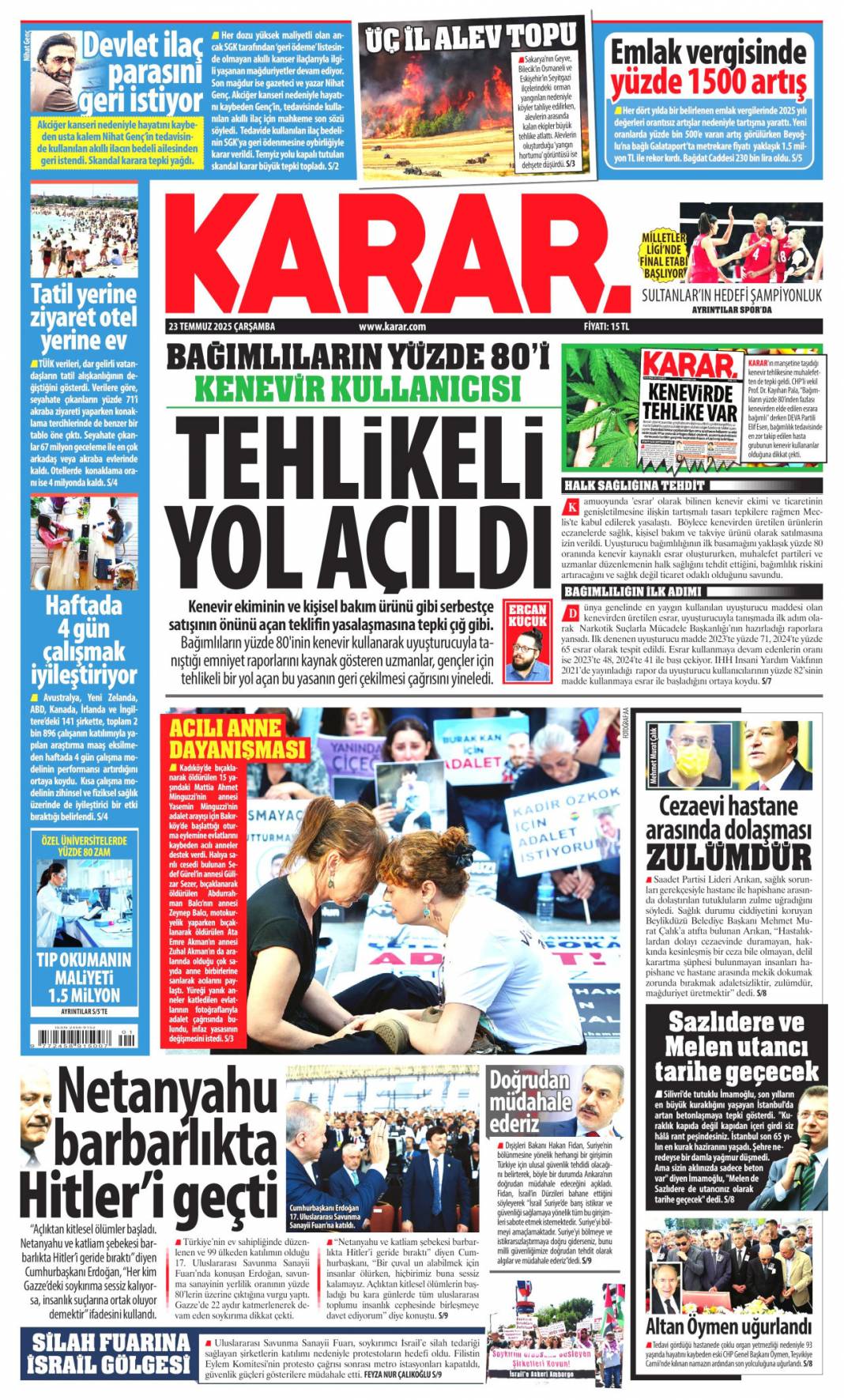 Savunma sanayimiz destan yazıyor: 23 Temmuz 2025 Çarşamba güncel gazete manşetleri 13