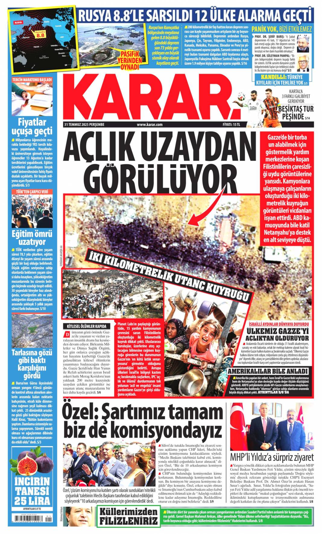 Baronun kirli defterleri açıldı: 31 Temmuz 2025 Perşembe güncel gazete manşetleri 11
