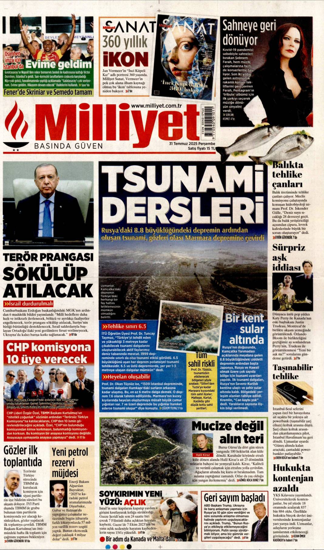 Baronun kirli defterleri açıldı: 31 Temmuz 2025 Perşembe güncel gazete manşetleri 3