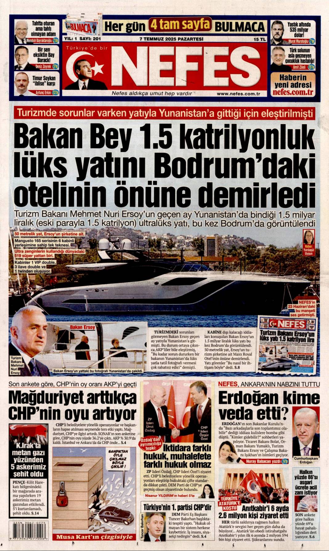 41 yıl sonra silahlara veda: 7 Temmuz 2025  Pazartesi, güncel gazete manşetleri 17