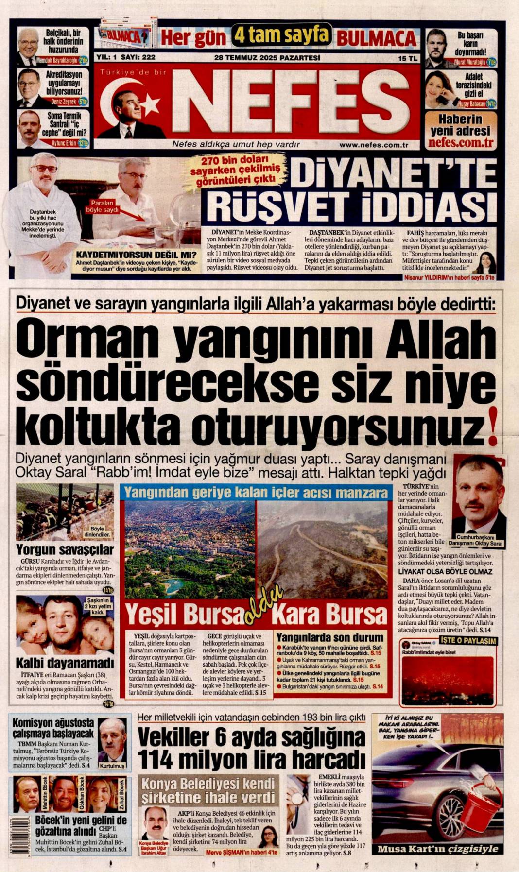 Seferberlik ruhu: Teyakkuz halindeyiz! 28 Temmuz 2025 Pazartesi güncel gazete manşetleri 14