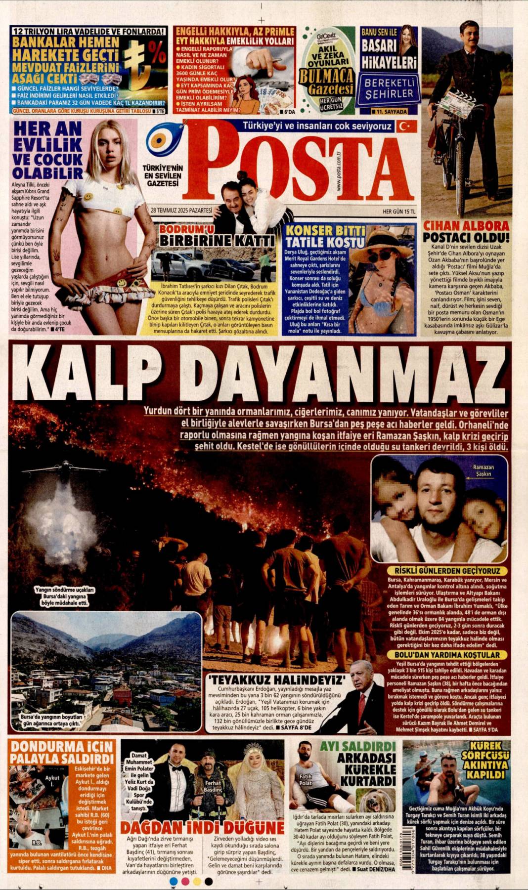 Seferberlik ruhu: Teyakkuz halindeyiz! 28 Temmuz 2025 Pazartesi güncel gazete manşetleri 15