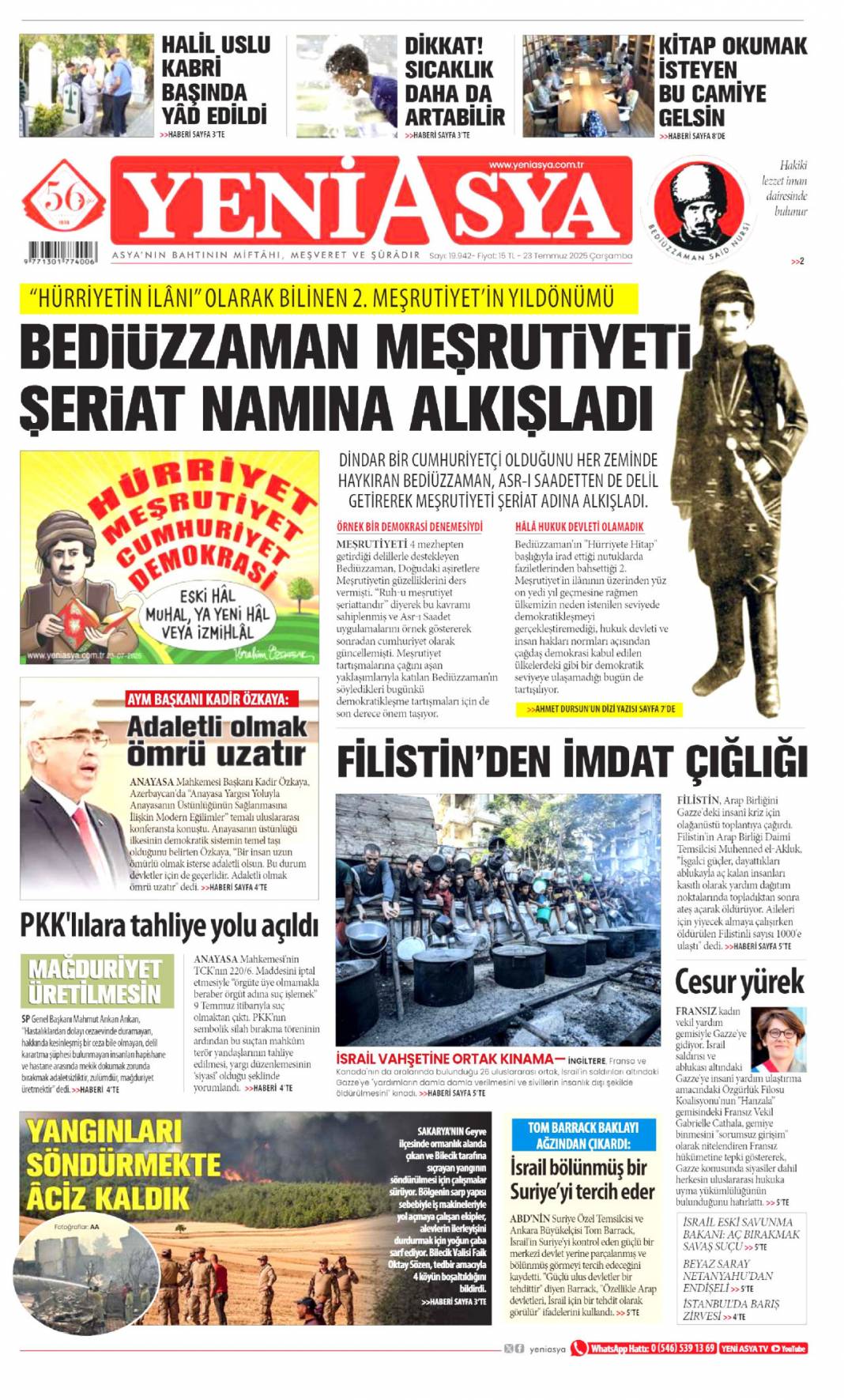 Savunma sanayimiz destan yazıyor: 23 Temmuz 2025 Çarşamba güncel gazete manşetleri 21