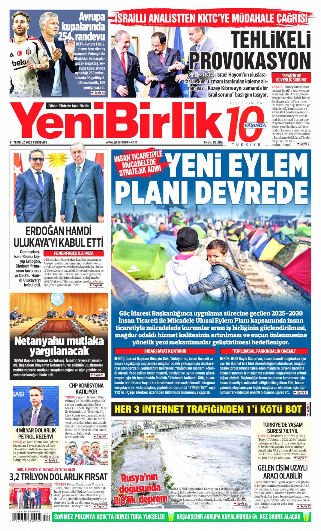 Baronun kirli defterleri açıldı: 31 Temmuz 2025 Perşembe güncel gazete manşetleri 23