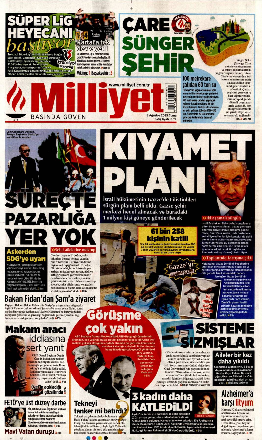 Sahte e-imza'da FETÖ izi! Devlet tuzağı gördü tedbirleri aldı: 8 Ağustos 2025 gazete manşetleri 12