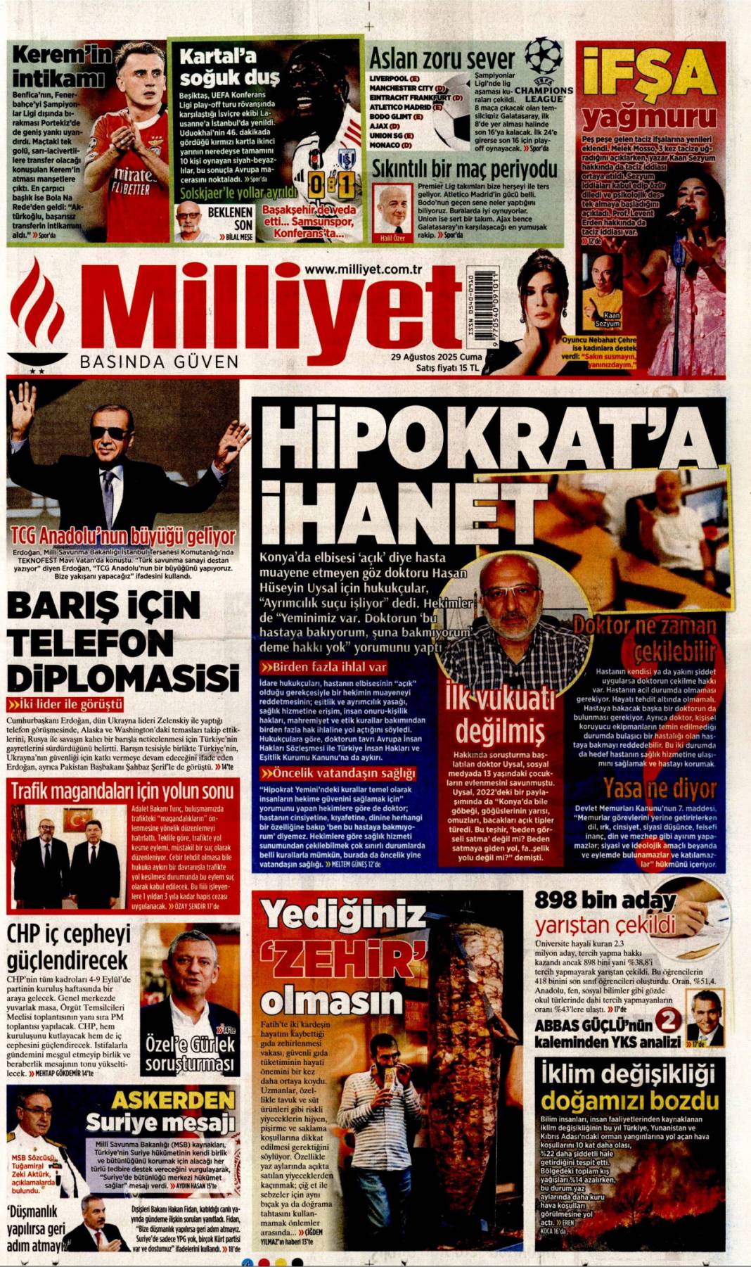 Su yok konser var! İzmirli hizmet bekliyor: 29 Ağustos 2025 gazete manşetleri 12