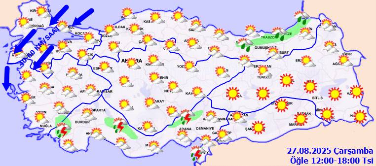 Meteoroloji uyardı: O bölgelerde kuvvetli olması bekleniyor! Bugün hava nasıl, Çarşamba günü hava nasıl olacak? 10