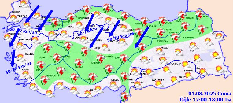 Meteoroloji açıkladı: O bölgeler serinliyor, sıcaklıklar düşüyor! Bugün hava nasıl, Cuma günü hava nasıl olacak? 5
