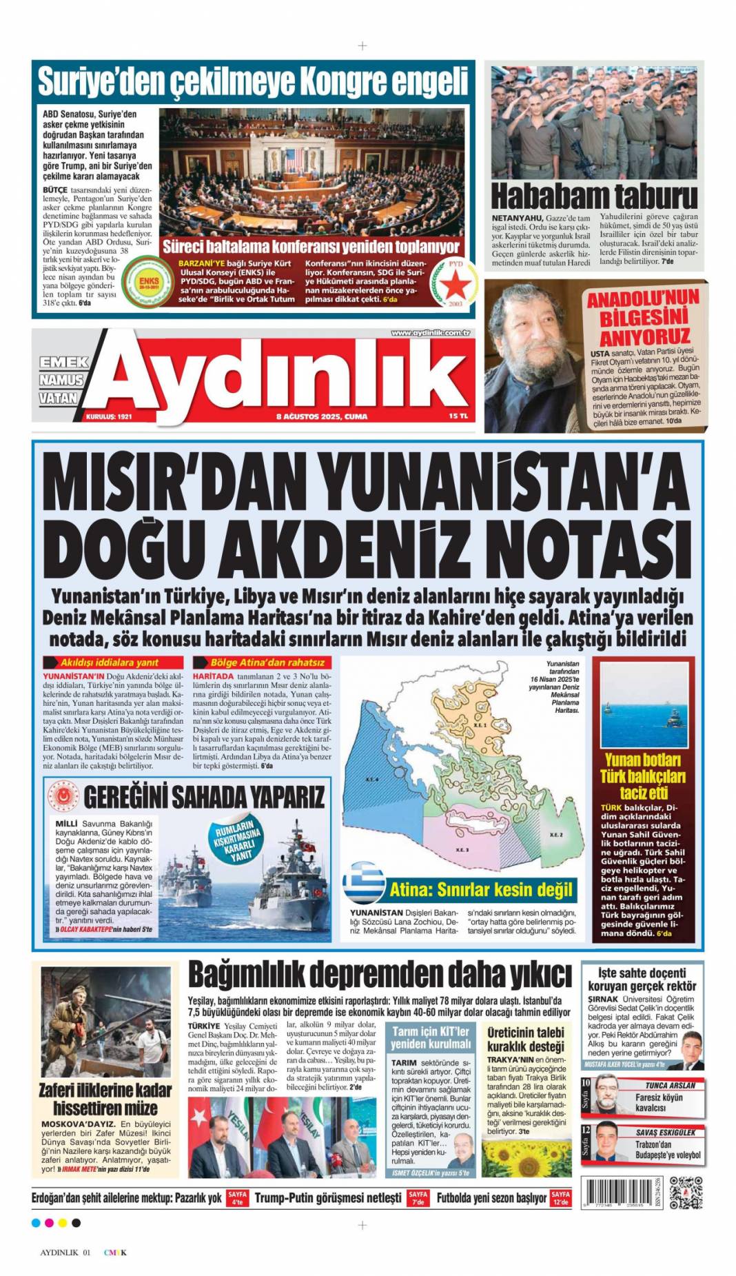 Sahte e-imza'da FETÖ izi! Devlet tuzağı gördü tedbirleri aldı: 8 Ağustos 2025 gazete manşetleri 14