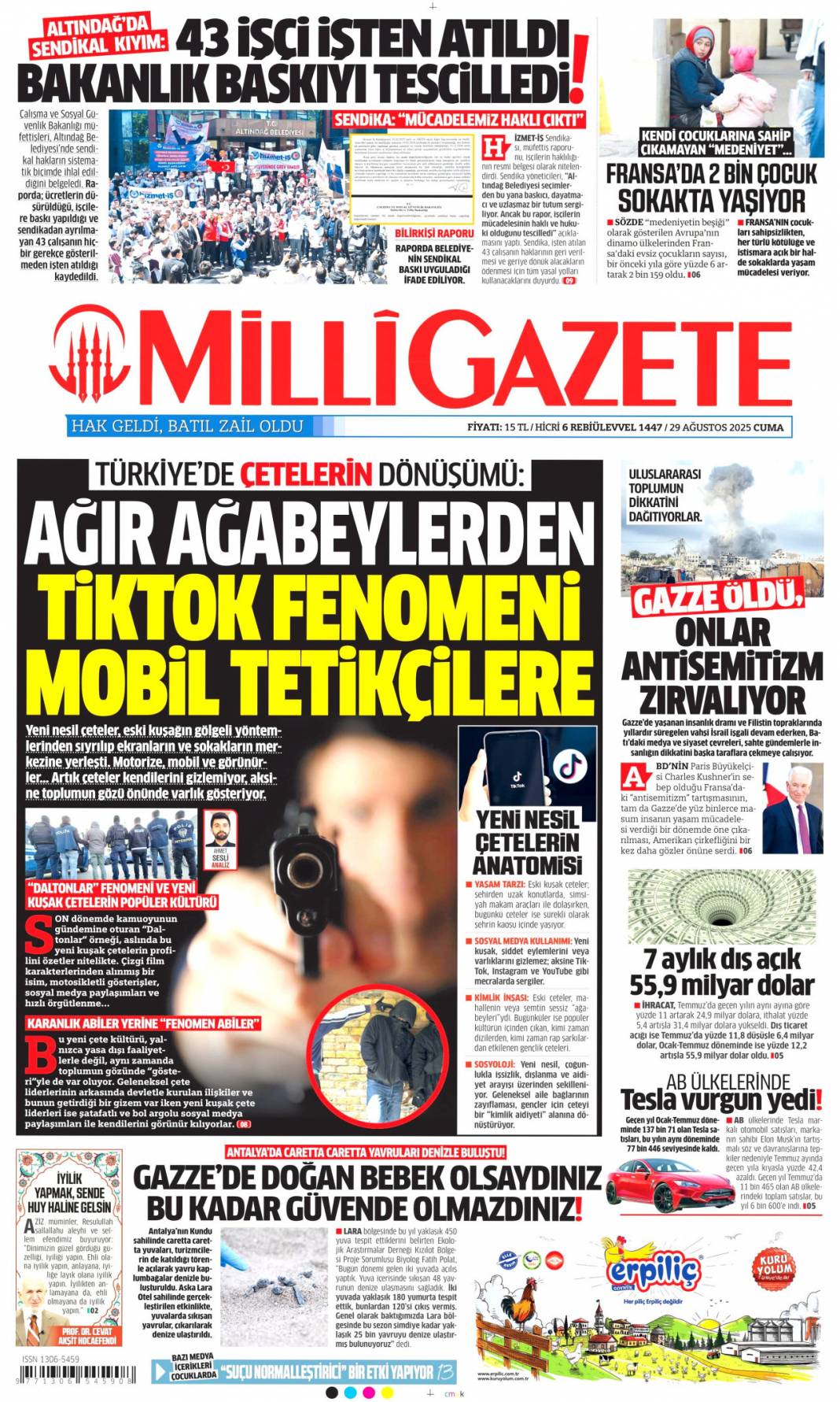 Su yok konser var! İzmirli hizmet bekliyor: 29 Ağustos 2025 gazete manşetleri 13