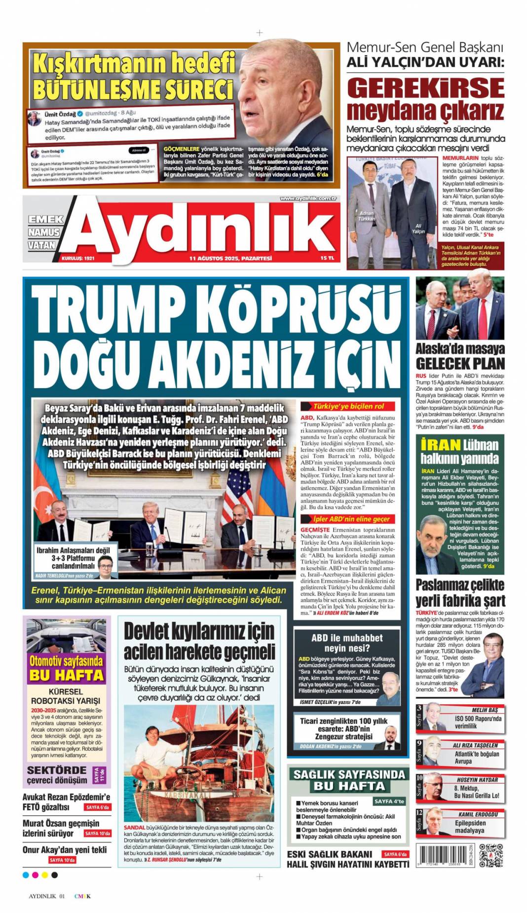 Marmara ve Ege 6.1 ile sallandı! 16 bina yıkıldı 1 can kaybı 29 yaralı: 11 Ağustos gazete manşetleri. 14