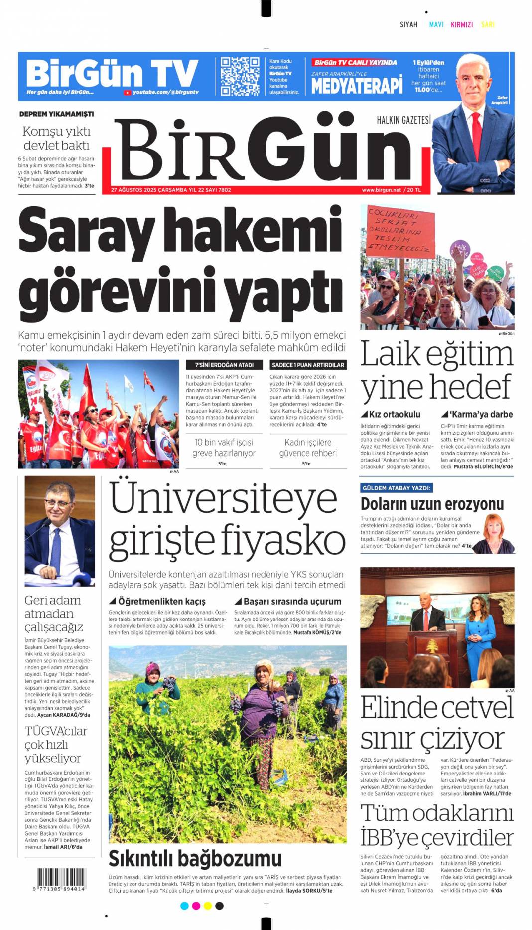 Terörist YPG ve destekçilerine Malazgirt'ten kılıçlı mesaj: 27 Ağustos 2025 gazete manşetleri 15