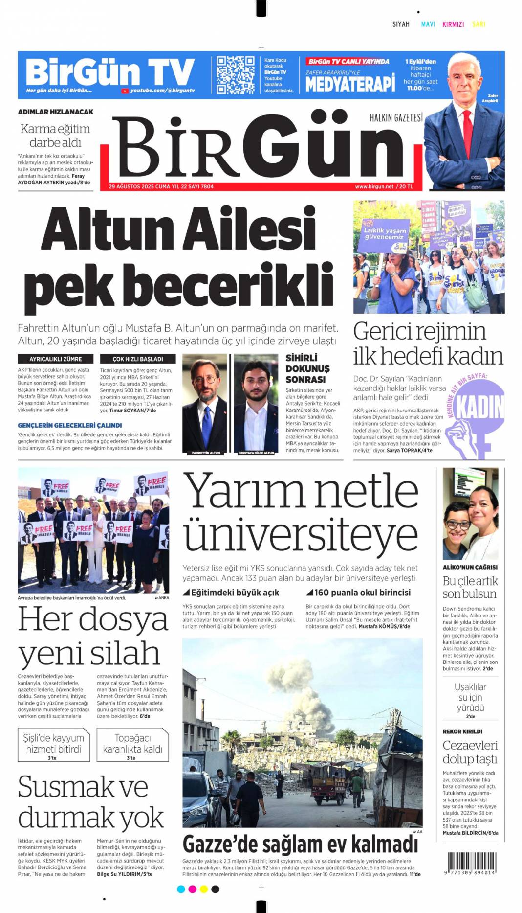 Su yok konser var! İzmirli hizmet bekliyor: 29 Ağustos 2025 gazete manşetleri 15