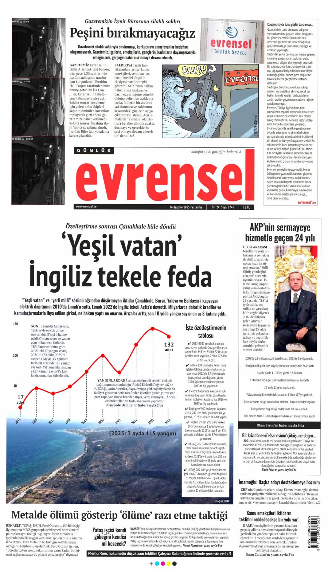 Kurnazlığı bırak YPG! Acil adım atmazlarsa operasyon an meselesi: 14 Ağustos gazete manşetleri 17