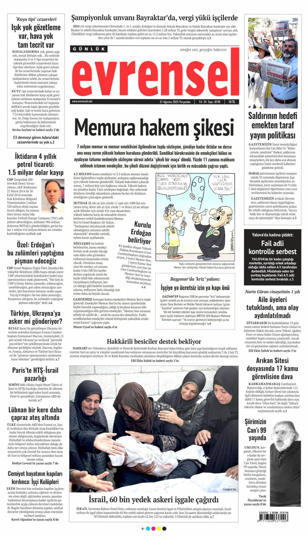 Avrupa fonları ekosistem'e aktı: 21 Ağustos 2025 gazete manşetleri 16